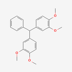 molecular formula C23H24O4 B14406517 Bis(3,4-dimethoxyphenyl)phenylmethane CAS No. 86467-27-8