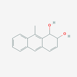 molecular formula C15H14O2 B14406536 9-Methyl-1,2-dihydroanthracene-1,2-diol CAS No. 88262-36-6