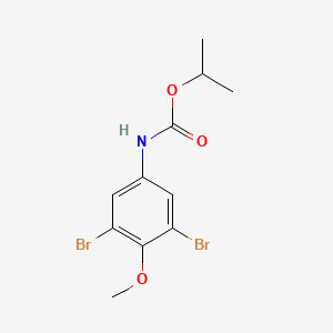 molecular formula C11H13Br2NO3 B14406580 Propan-2-yl (3,5-dibromo-4-methoxyphenyl)carbamate CAS No. 84970-86-5