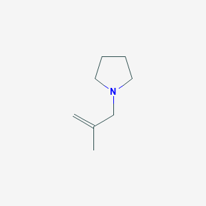 molecular formula C8H15N B14406586 1-(2-Methylprop-2-en-1-yl)pyrrolidine CAS No. 85794-01-0