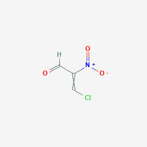 molecular formula C3H2ClNO3 B14406629 3-Chloro-2-nitroprop-2-enal CAS No. 87883-23-6