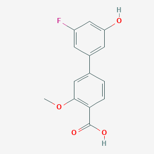 4-(3-Fluoro-5-hydroxyphenyl)-2-methoxybenzoic acid