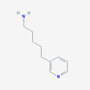 molecular formula C10H16N2 B14406657 5-(Pyridin-3-yl)pentan-1-amine CAS No. 84200-05-5