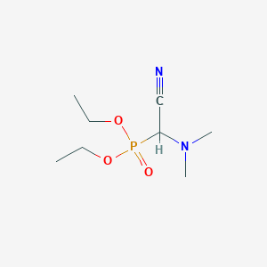 molecular formula C8H17N2O3P B14406698 Diethyl [cyano(dimethylamino)methyl]phosphonate CAS No. 82518-32-9