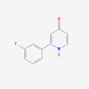 molecular formula C11H8FNO B1440670 2-(3-Fluorophenyl)pyridin-4-ol CAS No. 1261904-03-3