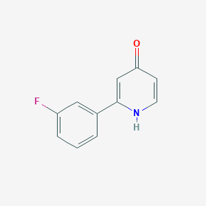 2-(3-Fluorophenyl)pyridin-4(1H)-one