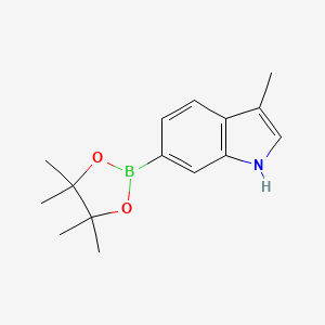 3-methyl-6-(tetramethyl-1,3,2-dioxaborolan-2-yl)-1H-indole