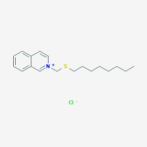molecular formula C18H26ClNS B14406761 2-[(Octylsulfanyl)methyl]isoquinolin-2-ium chloride CAS No. 87447-53-8