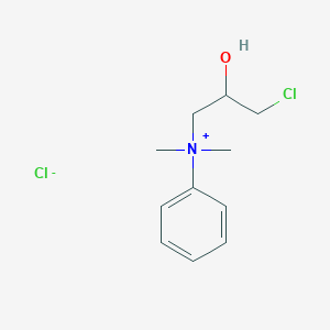 molecular formula C11H17Cl2NO B14406775 N-(3-Chloro-2-hydroxypropyl)-N,N-dimethylanilinium chloride CAS No. 82810-32-0