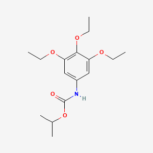 molecular formula C16H25NO5 B14406809 Propan-2-yl (3,4,5-triethoxyphenyl)carbamate CAS No. 84972-15-6