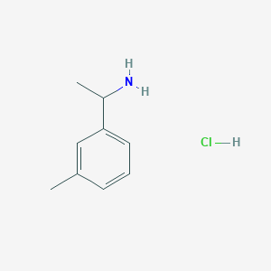molecular formula C9H14ClN B1440682 1-m-Tolylethanamine hydrochloride CAS No. 856629-05-5