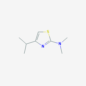molecular formula C8H14N2S B14406842 N,N-Dimethyl-4-(propan-2-yl)-1,3-thiazol-2-amine CAS No. 85656-44-6