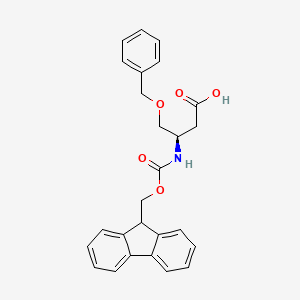(3R)-4-(benzyloxy)-3-({[(9H-fluoren-9-yl)methoxy]carbonyl}amino)butanoic acid