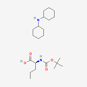 molecular formula C22H42N2O4 B1440689 Dicyclohexylamine (S)-2-((tert-butoxycarbonyl)amino)pentanoate CAS No. 67861-96-5