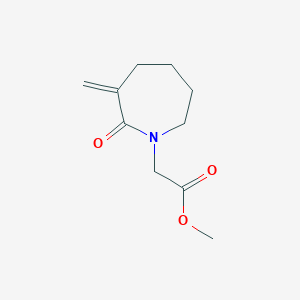 molecular formula C10H15NO3 B14406901 Methyl (3-methylidene-2-oxoazepan-1-yl)acetate CAS No. 82423-85-6