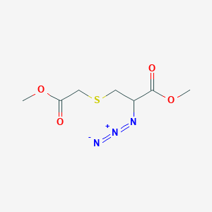 molecular formula C7H11N3O4S B14406906 Methyl 2-azido-3-[(2-methoxy-2-oxoethyl)sulfanyl]propanoate CAS No. 88347-79-9