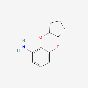 molecular formula C11H14FNO B1440691 2-(Cyclopentyloxy)-3-fluoroaniline CAS No. 1286273-26-4