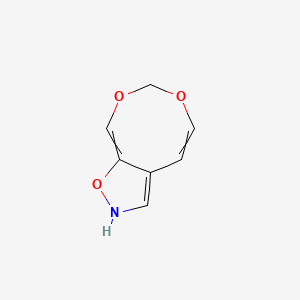 molecular formula C7H7NO3 B14406910 2H,7H-[1,3]Dioxocino[6,5-d][1,2]oxazole CAS No. 86697-00-9