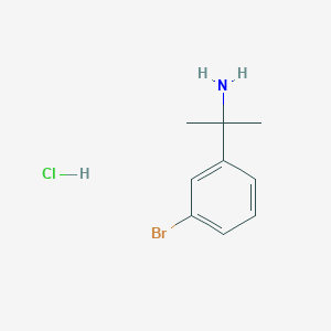 molecular formula C9H13BrClN B1440692 2-(3-Bromophenyl)propan-2-amine hydrochloride CAS No. 676135-18-5