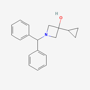 molecular formula C19H21NO B1440694 1-Benzhydryl-3-cyclopropylazetidin-3-ol CAS No. 848192-90-5