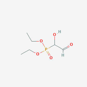 molecular formula C6H13O5P B14406945 Diethyl (1-hydroxy-2-oxoethyl)phosphonate CAS No. 83053-48-9