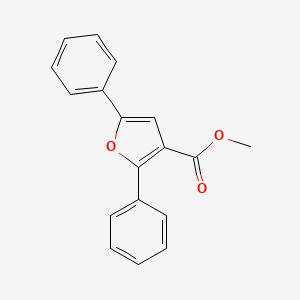 molecular formula C18H14O3 B14406950 Methyl 2,5-diphenylfuran-3-carboxylate CAS No. 84302-12-5