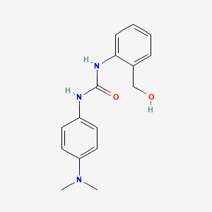molecular formula C16H19N3O2 B14406952 N-[4-(Dimethylamino)phenyl]-N'-[2-(hydroxymethyl)phenyl]urea CAS No. 85707-94-4