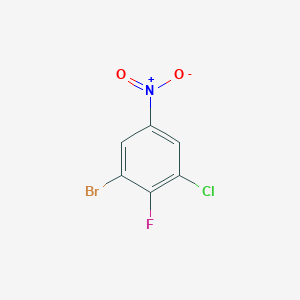 molecular formula C6H2BrClFNO2 B1440696 1-Bromo-3-chloro-2-fluoro-5-nitrobenzene CAS No. 1330583-70-4