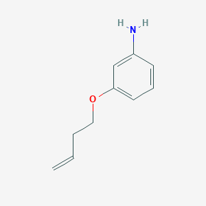 molecular formula C10H13NO B1440697 3-(But-3-en-1-yloxy)aniline CAS No. 1152500-24-7