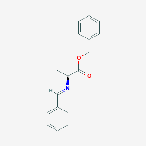 molecular formula C17H17NO2 B14406982 Benzyl (E)-N-benzylidene-L-alaninate CAS No. 81852-01-9