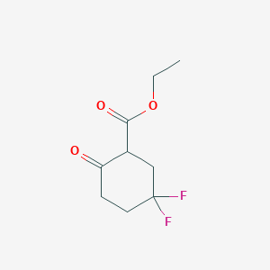 molecular formula C9H12F2O3 B1440701 Ethyl 5,5-difluoro-2-oxo-cyclohexanecarboxylate CAS No. 22515-17-9