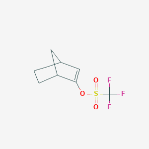 molecular formula C8H9F3O3S B14407018 Bicyclo[2.2.1]hept-2-en-2-yl trifluoromethanesulfonate CAS No. 82361-91-9
