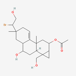 molecular formula C22H33BrO5 B14407021 Parguerol CAS No. 83115-36-0