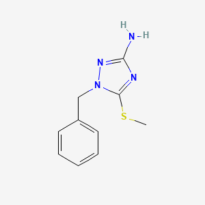 molecular formula C10H12N4S B14407026 1-Benzyl-5-(methylsulfanyl)-1H-1,2,4-triazol-3-amine CAS No. 84827-85-0