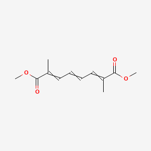 molecular formula C12H16O4 B14407062 Dimethyl 2,7-dimethylocta-2,4,6-trienedioate CAS No. 84695-32-9