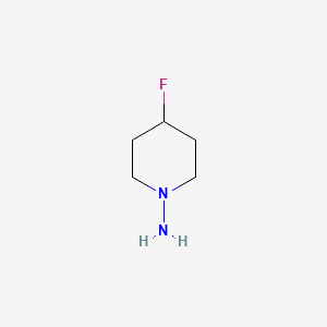 molecular formula C5H11FN2 B1440707 4-FLUORO-PIPERIDIN-1-YLAMINE CAS No. 935260-61-0