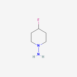 molecular formula C5H11FN2 B1440707 4-Fluoropiperidin-1-amine CAS No. 935260-61-0