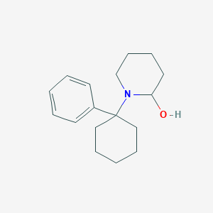 molecular formula C17H25NO B14407078 2-Piperidinol, 1-(1-phenylcyclohexyl)- CAS No. 85089-74-3