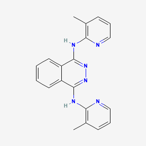 molecular formula C20H18N6 B14407086 N~1~,N~4~-Bis(3-methylpyridin-2-yl)phthalazine-1,4-diamine CAS No. 85182-23-6