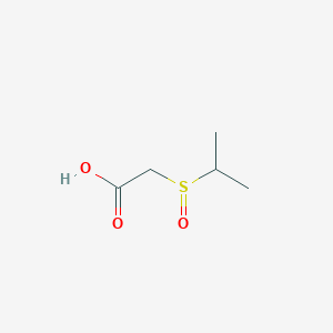 molecular formula C5H10O3S B144071 (Isopropylsulfinyl)acetic acid CAS No. 137375-81-6