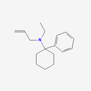 molecular formula C17H25N B14407157 N-ethyl-1-phenyl-N-prop-2-enylcyclohexan-1-amine CAS No. 82845-39-4