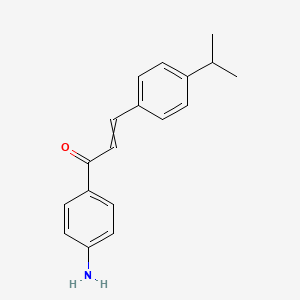 molecular formula C18H19NO B1440719 1-(4-Aminophenyl)-3-(4-propan-2-ylphenyl)prop-2-en-1-one CAS No. 899019-80-8