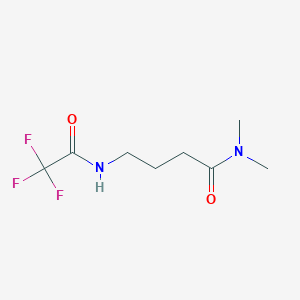 molecular formula C8H13F3N2O2 B14407191 N,N-Dimethyl-4-(2,2,2-trifluoroacetamido)butanamide CAS No. 87639-80-3