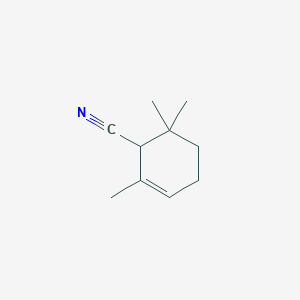 molecular formula C10H15N B144072 2,6,6-Trimethylcyclohex-2-ene-1-carbonitrile CAS No. 57524-13-7
