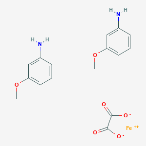 molecular formula C16H18FeN2O6 B14407213 Iron, (ethanedioato(2-)-O,O')bis(3-methoxybenzenamine-N)- CAS No. 80660-63-5