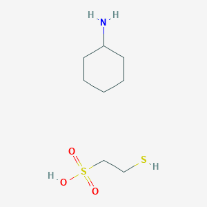molecular formula C8H19NO3S2 B14407267 Cyclohexanamine;2-sulfanylethanesulfonic acid CAS No. 84210-74-2