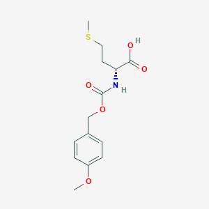 molecular formula C14H19NO5S B14407282 N-{[(4-Methoxyphenyl)methoxy]carbonyl}-D-methionine CAS No. 82155-46-2