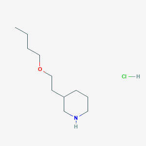 3-(2-Butoxyethyl)piperidine hydrochloride