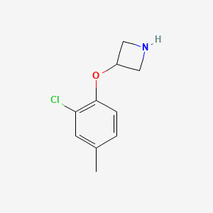 molecular formula C10H12ClNO B1440730 3-(2-氯-4-甲基苯氧基)氮杂环丁烷 CAS No. 1219976-44-9
