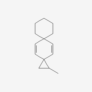molecular formula C14H20 B14407327 1-Methyldispiro[2.2.5~6~.2~3~]trideca-4,12-diene CAS No. 87482-37-9